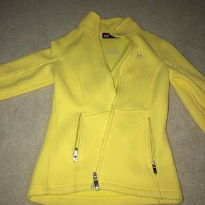 Yellow spyder core sweater